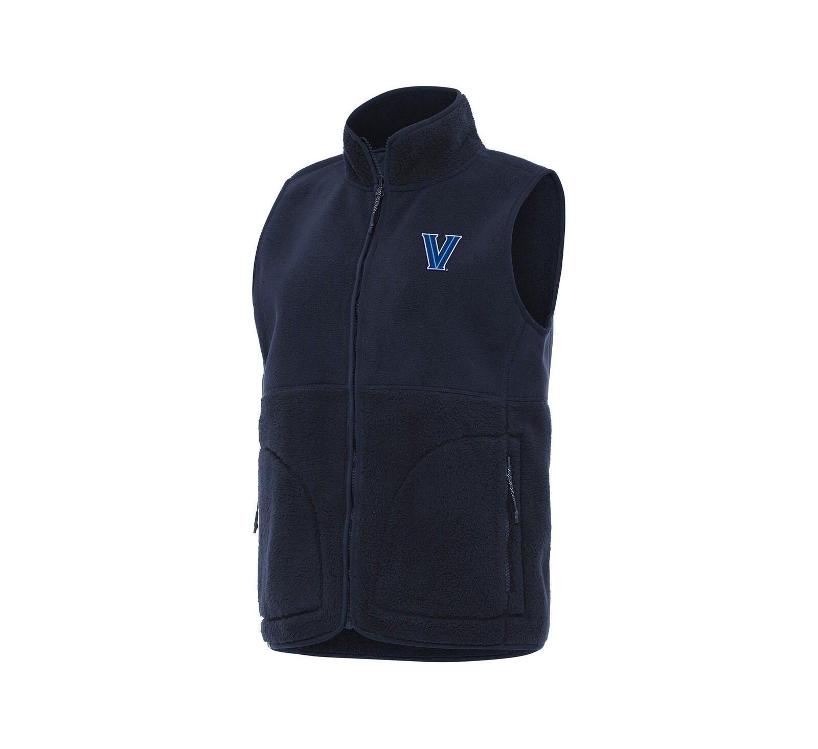 Antigua Women's Navy Villanova Wildcats Nostalgic Full-Zip Vest