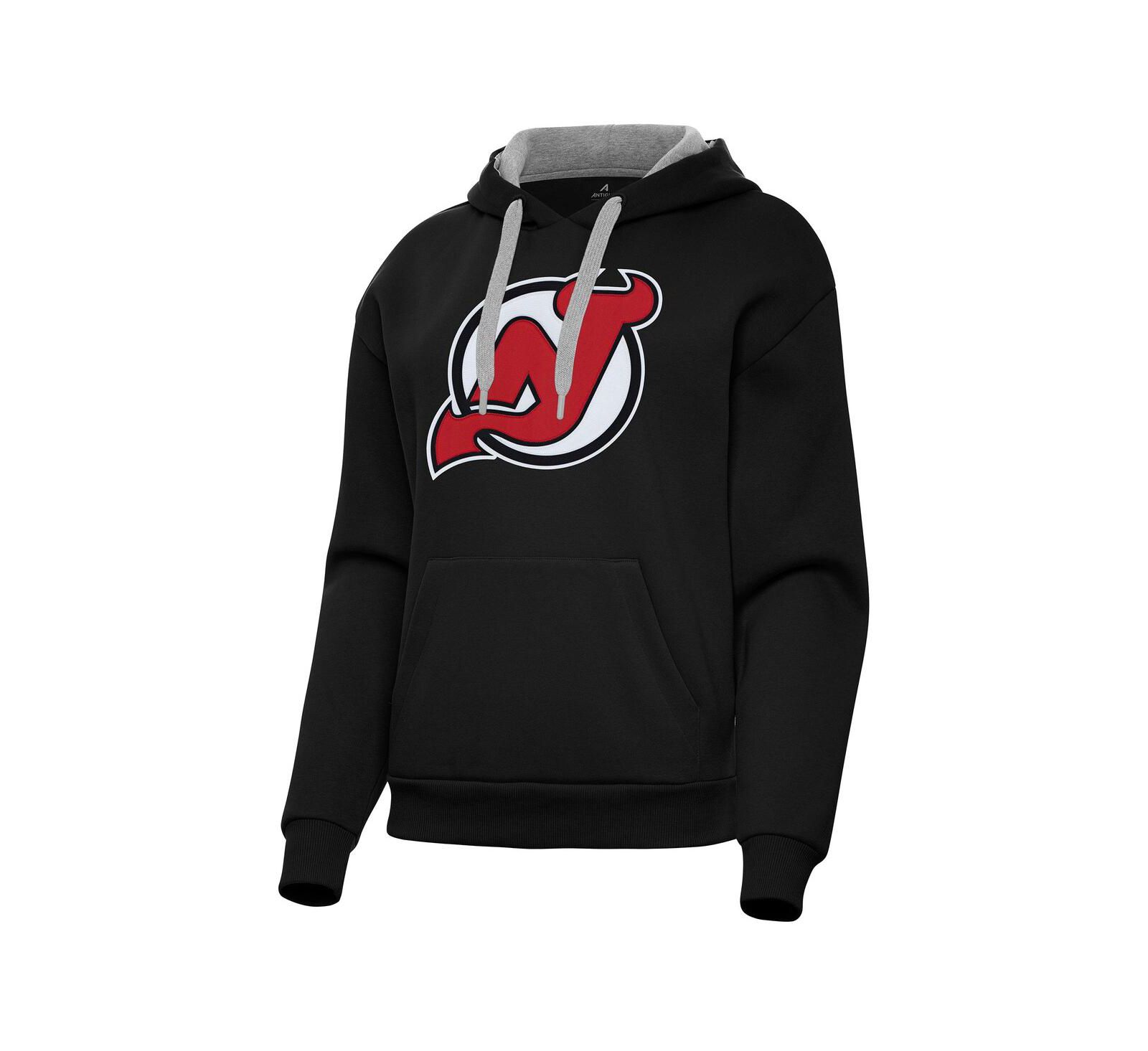 Antigua Женский черный худи-пуловер New Jersey Devils Victory