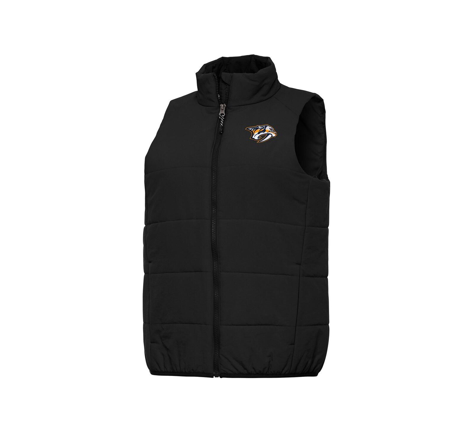 Antigua Women's Black Nashville Predators Experience Full-Zip Vest
