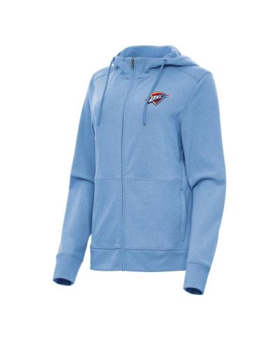 Antigua женская куртка-худи Full-Zip, Oklahoma City Thunder Seeker, серая меланж