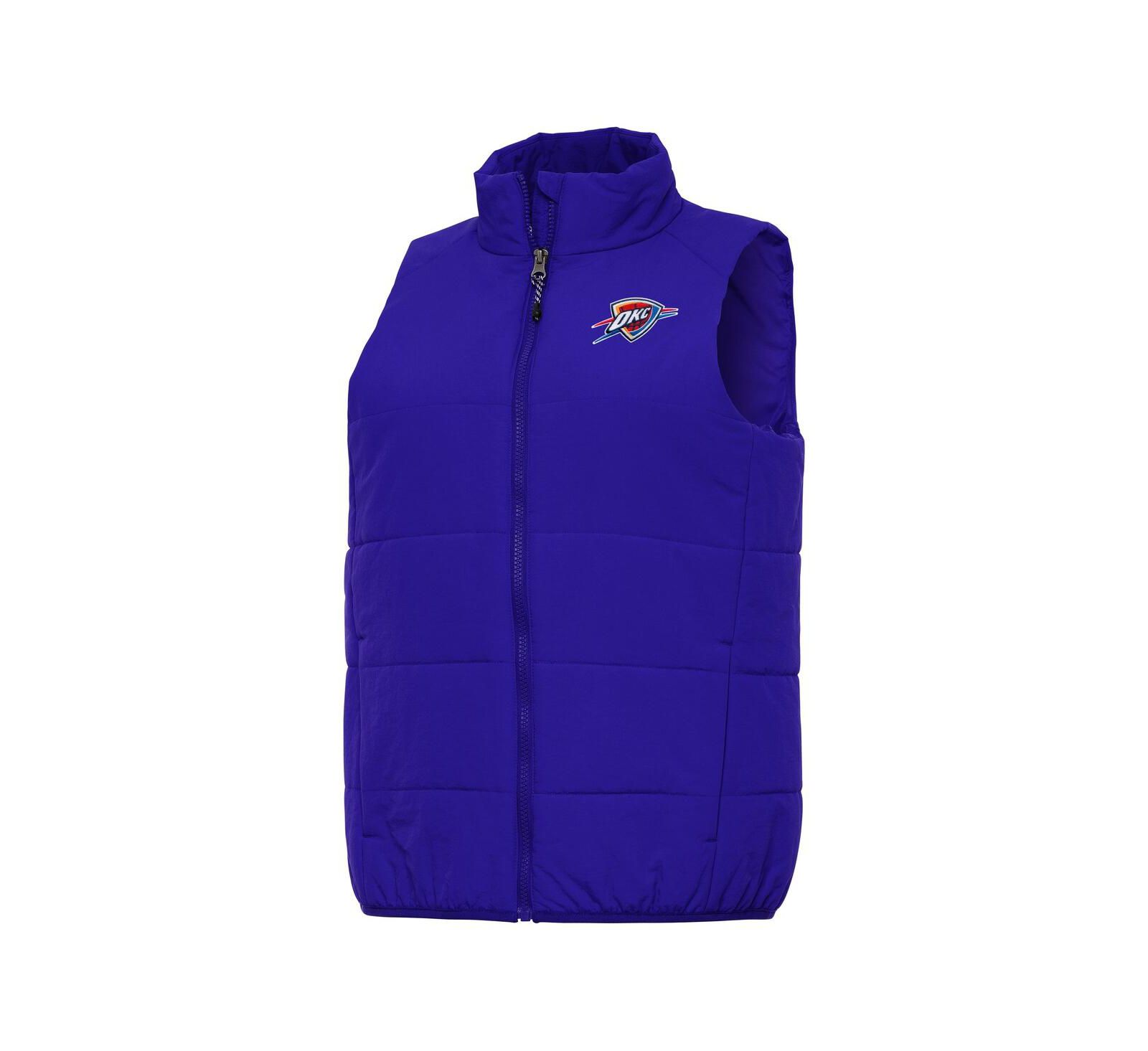 Antigua Women's Blue Oklahoma City Thunder Experience Full-Zip Vest