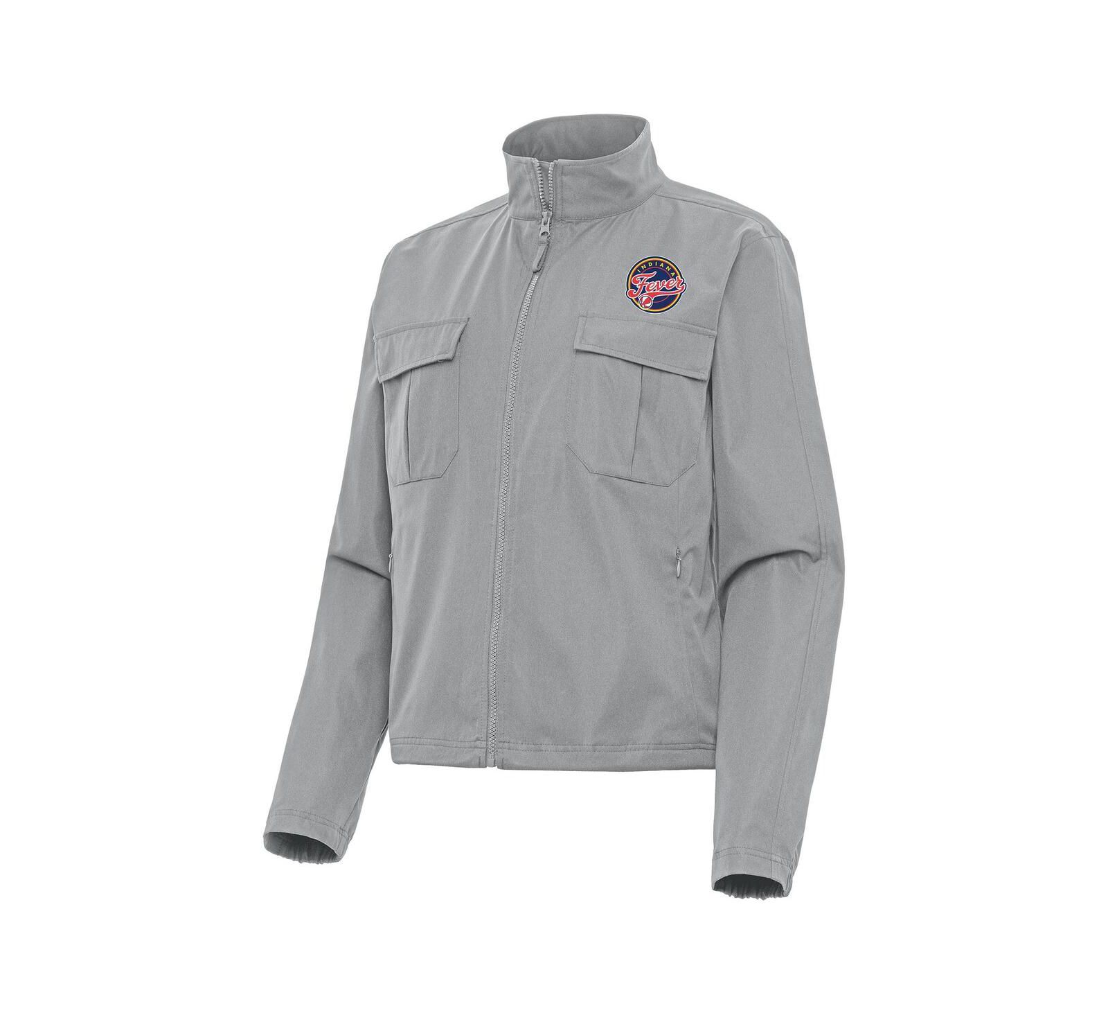 Женская куртка Antigua Gray Indiana Fever Even Par Full-Zip