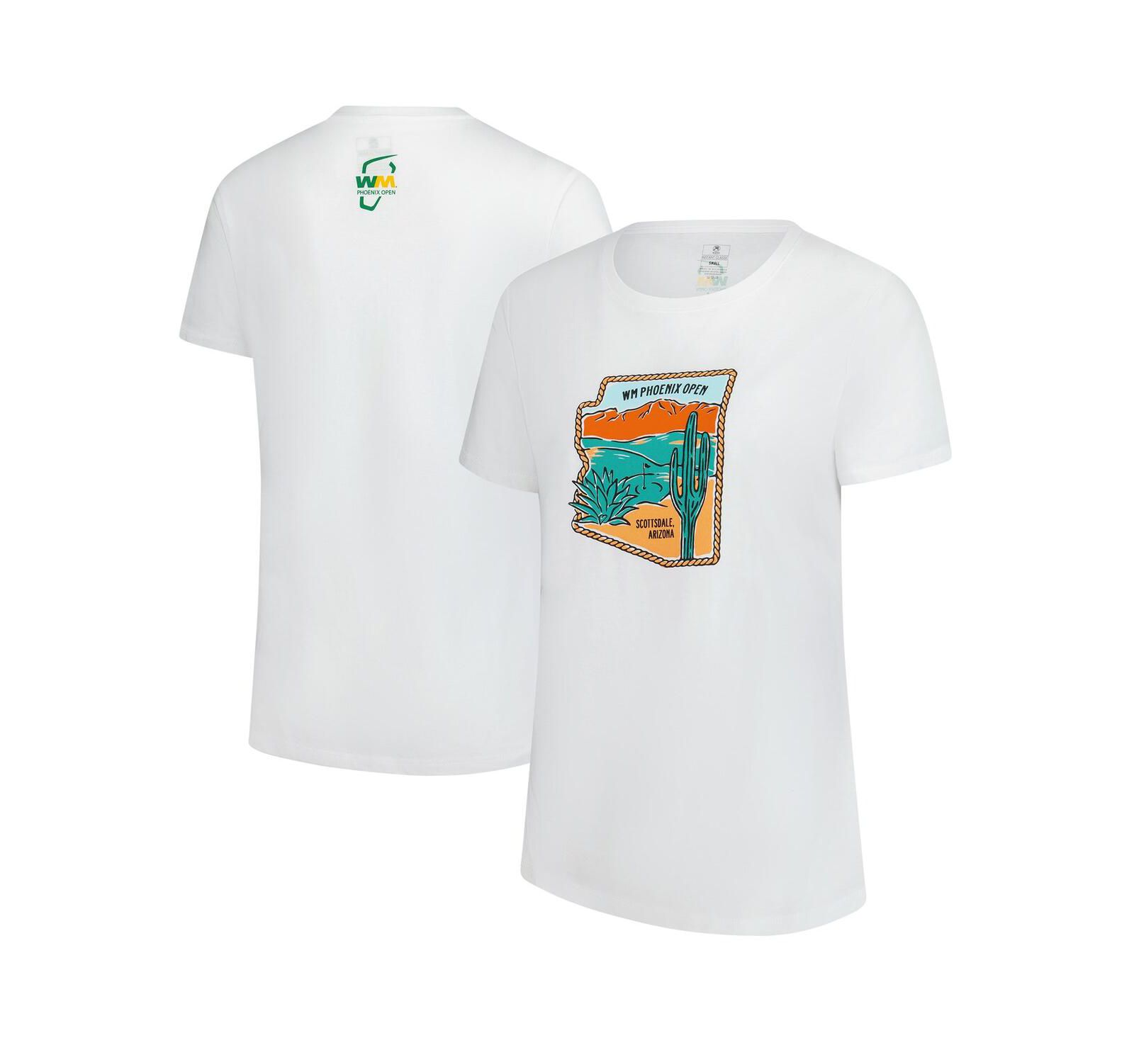 Женская футболка Ahead White 2025 WM Phoenix Open Arizona Danby Tri-Blend