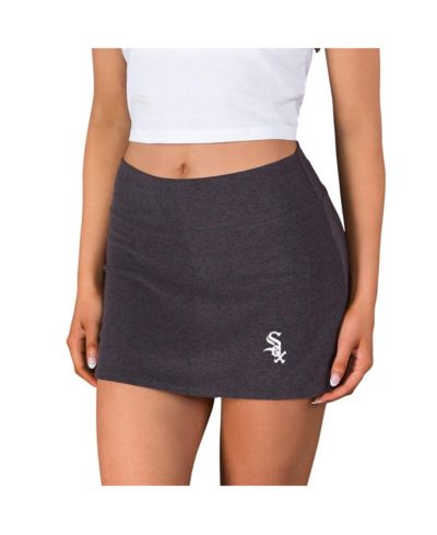 Concepts Sport Женская трикотажная юбка-шорты Chicago White Sox Charcoal