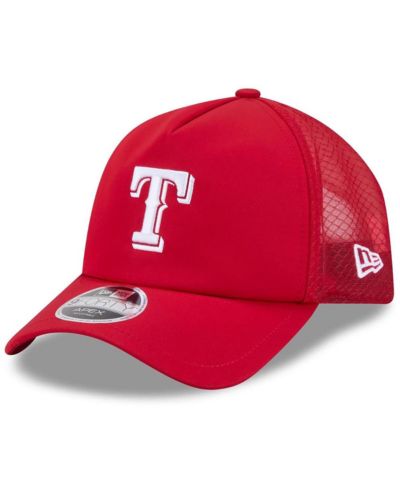 New Era Мужская кепка-тракер Texas Rangers 2026 Apex 9FORTY, Red