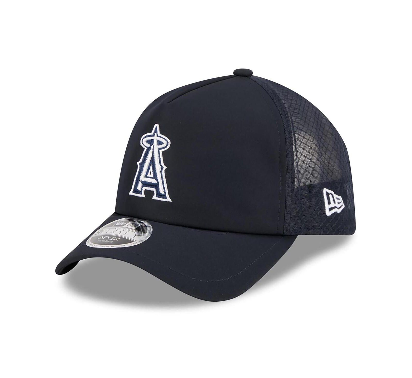 New Era Мужской Los Angeles Angels 2026 Batting Practice Apex 9FORTY Adjustable Trucker Hat
