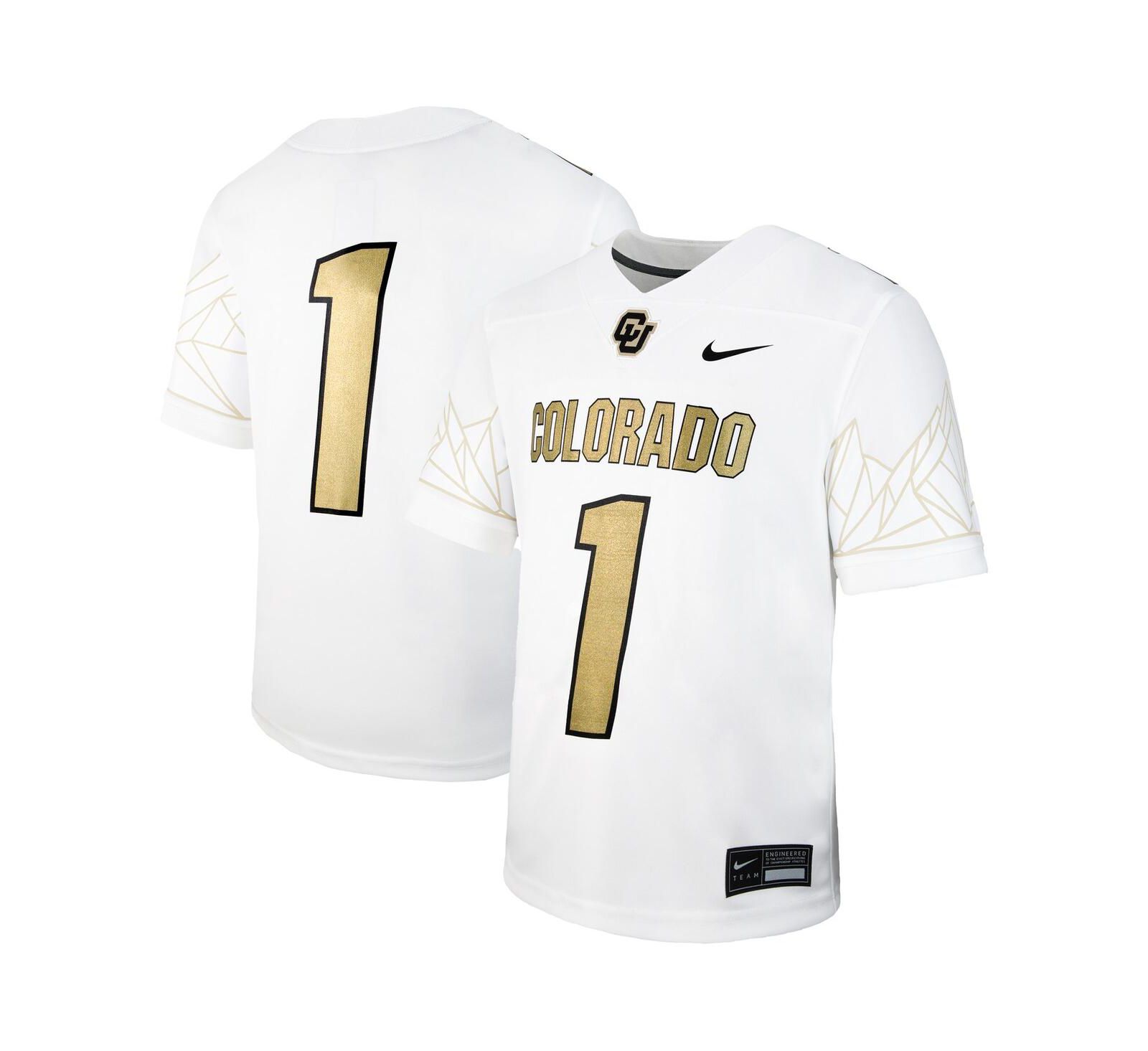 Детское джерси Nike Colorado Buffaloes Alternate Football Game White 1