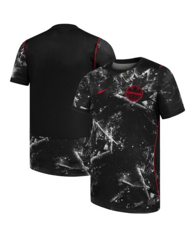 Nike детский черный игровой джерси Canada Soccer 2026 Away Stadium Replica