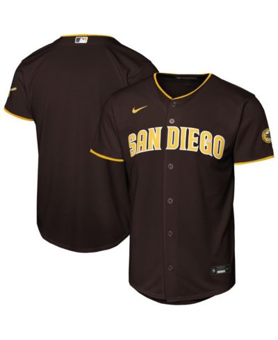 Мужская и женская домашняя стадионная джерси Nike Brown San Diego Padres