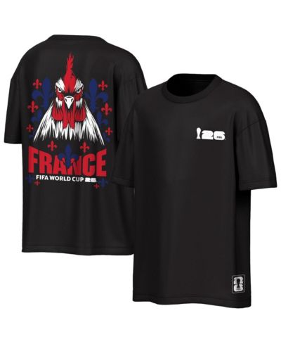 Мужская футболка Outerstuff Black France National Team FIFA World Cup 2026 Rally Oversized 2-Hit