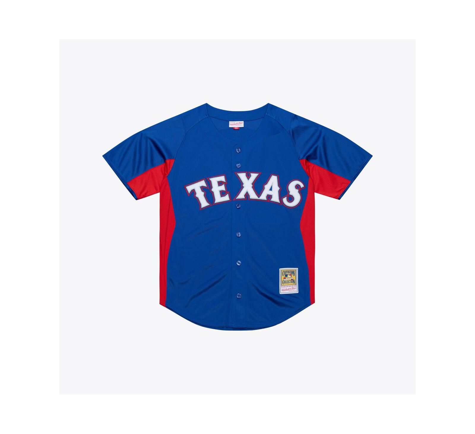 Мужская джерси Mitchell & Ness Adrian Beltre Royal Texas Rangers Cooperstown Mesh Batting Practice Button-Up