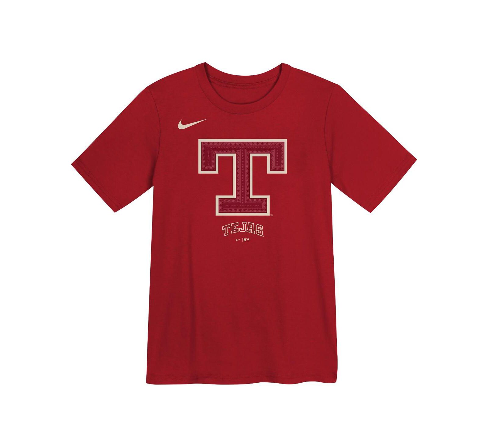 Детская футболка Nike Preschool Red Texas Rangers 2026 City Connect Logo