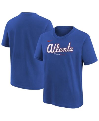 Футболка Nike Atlanta Braves 2026 City Connect Royal для мальчиков и девочек