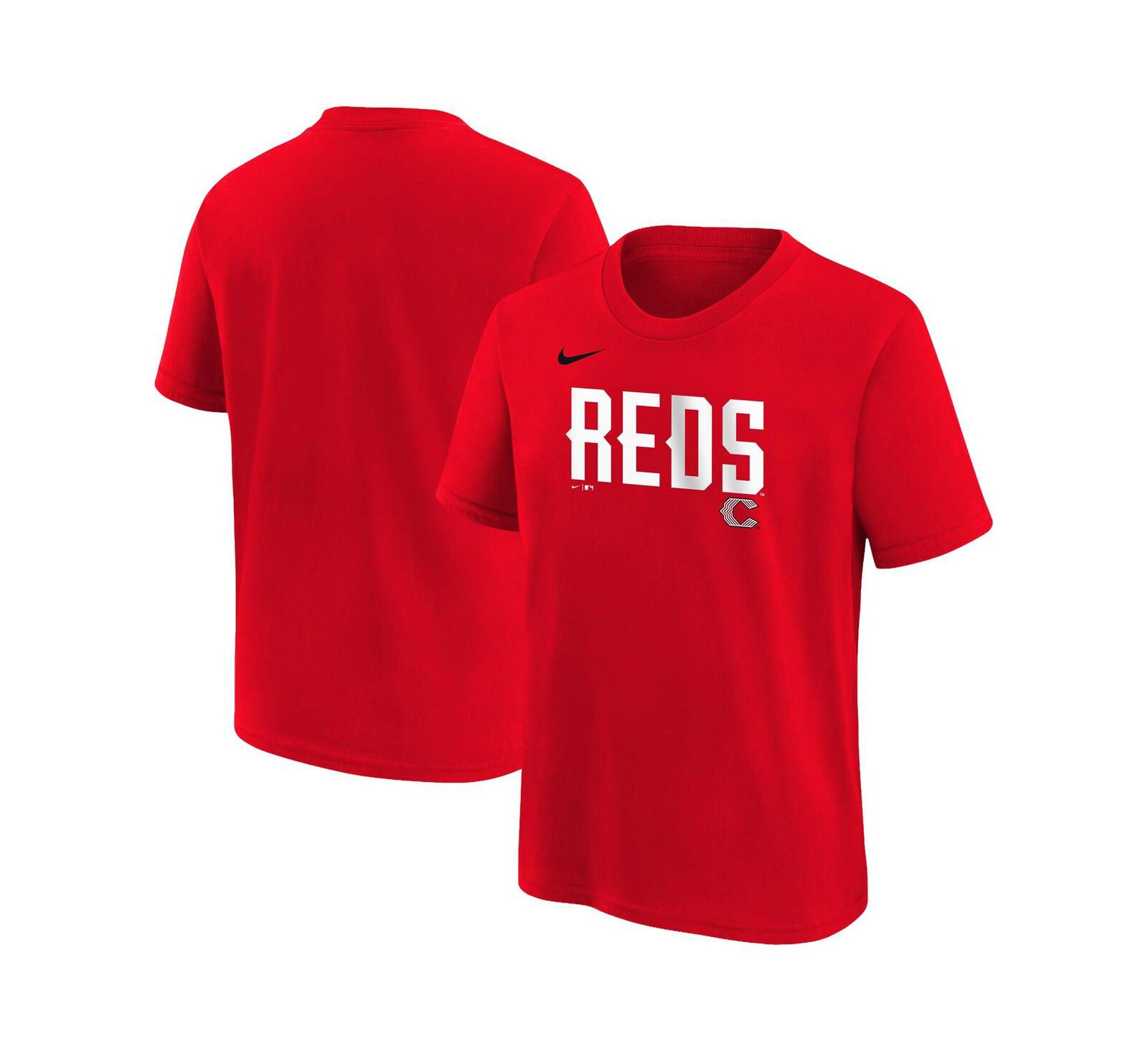 Детская футболка Nike Cincinnati Reds 2026 City Connect Wordmark, красная