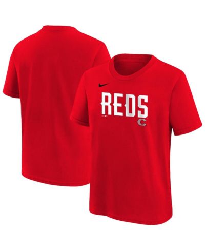 Детская футболка Nike Cincinnati Reds 2026 City Connect Wordmark, красная
