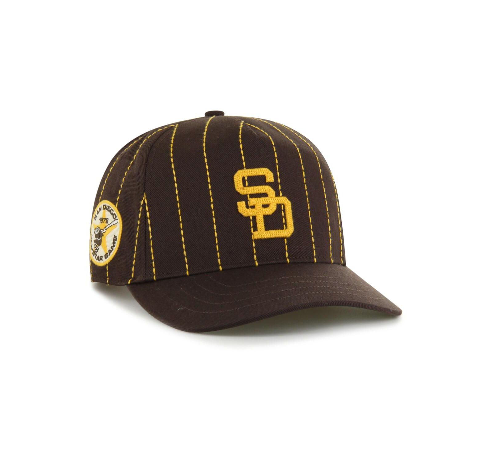 '47 Brand x Rawlings Мужская кепка San Diego Padres Pinstripe Hitch Adjustable Brown
