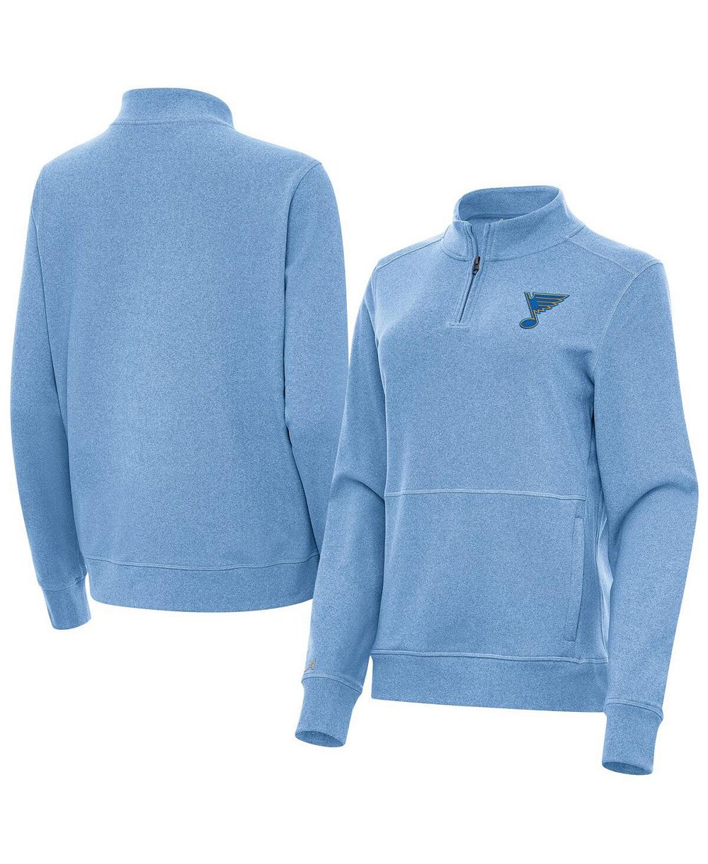 Antigua Женский джемпер на молнии St. Louis Blues Crush Heather Blue