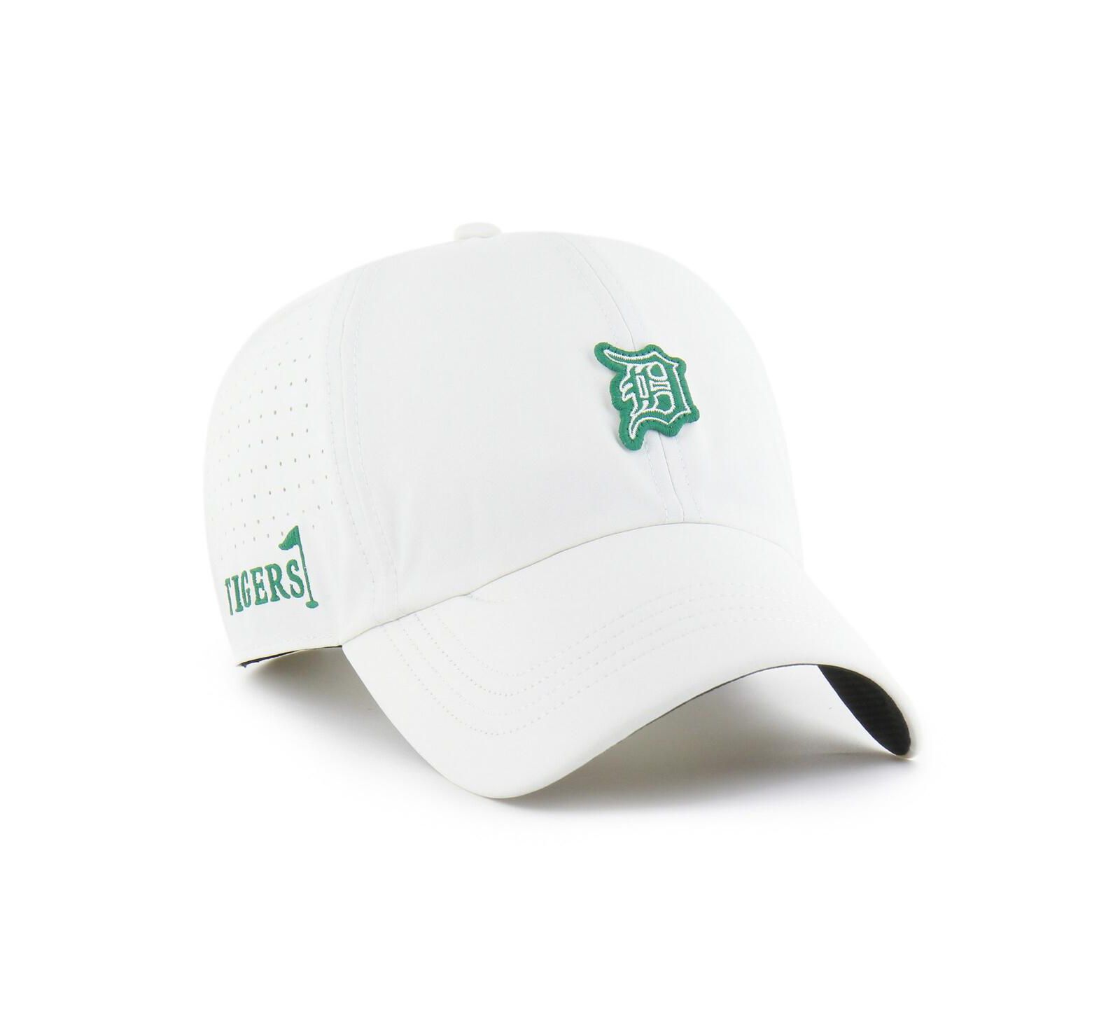 Мужская кепка '47 Brand White Detroit Tigers Elevated Greens Clean Up Adjustable