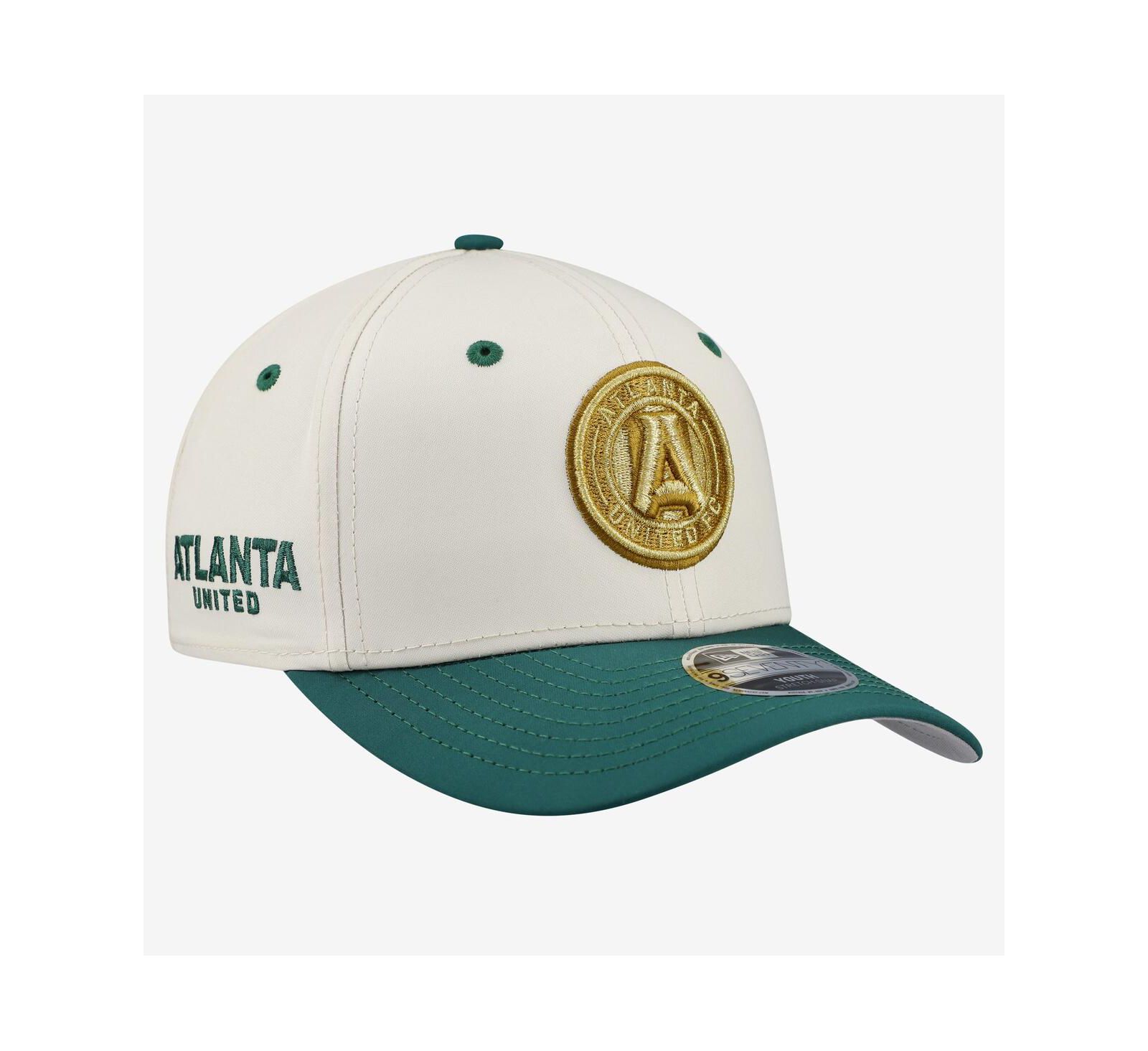 Регулируемая кепка New Era Big Boys and Girls Cream Atlanta United FC Jersey Hook 9SEVENTY
