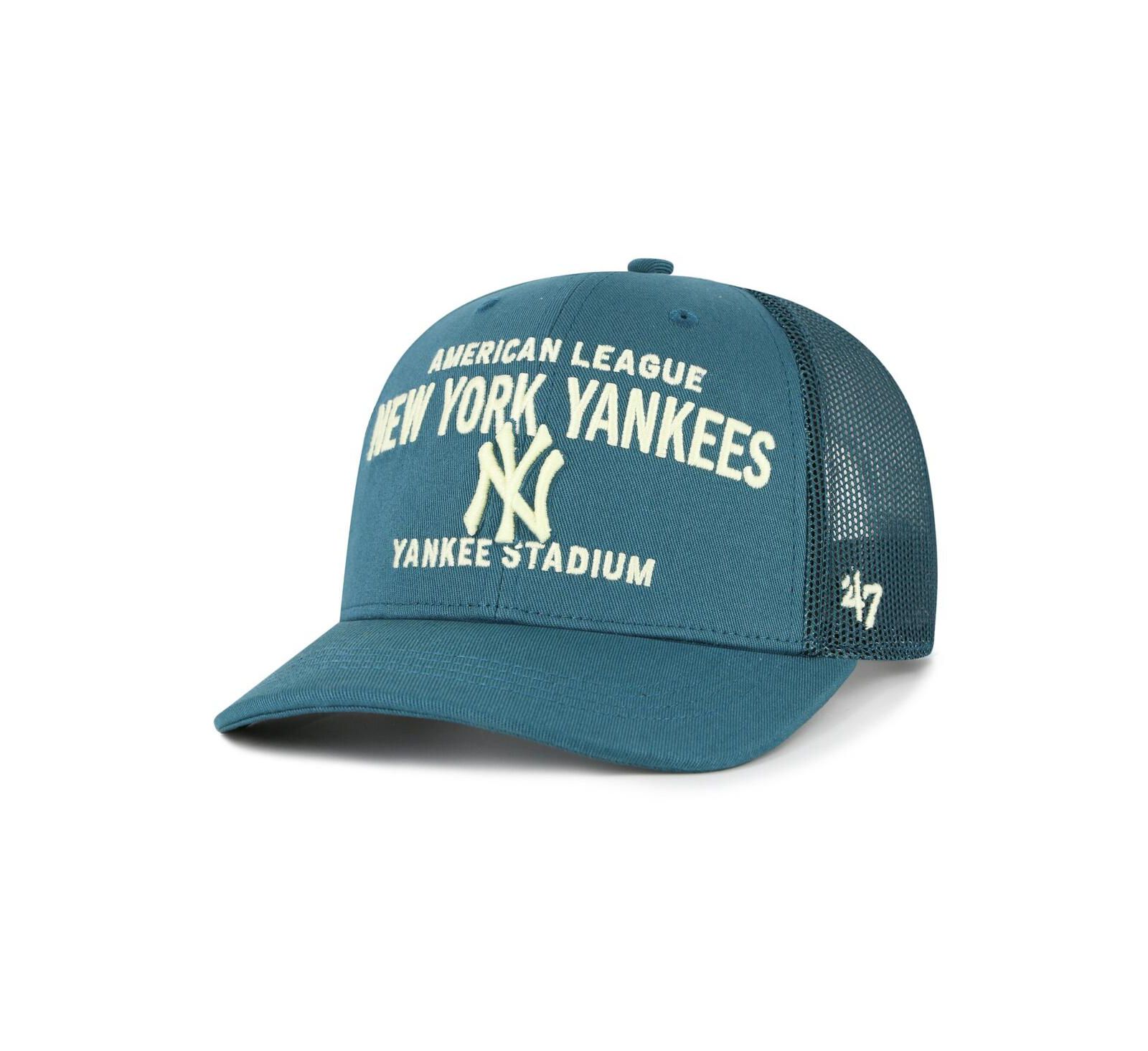 Мужская кепка '47 Brand Teal New York Yankees Contemporary Hitch Adjustable Trucker Hat