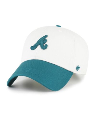 Мужская белая/бирюзовая кепка '47 Brand Atlanta Braves