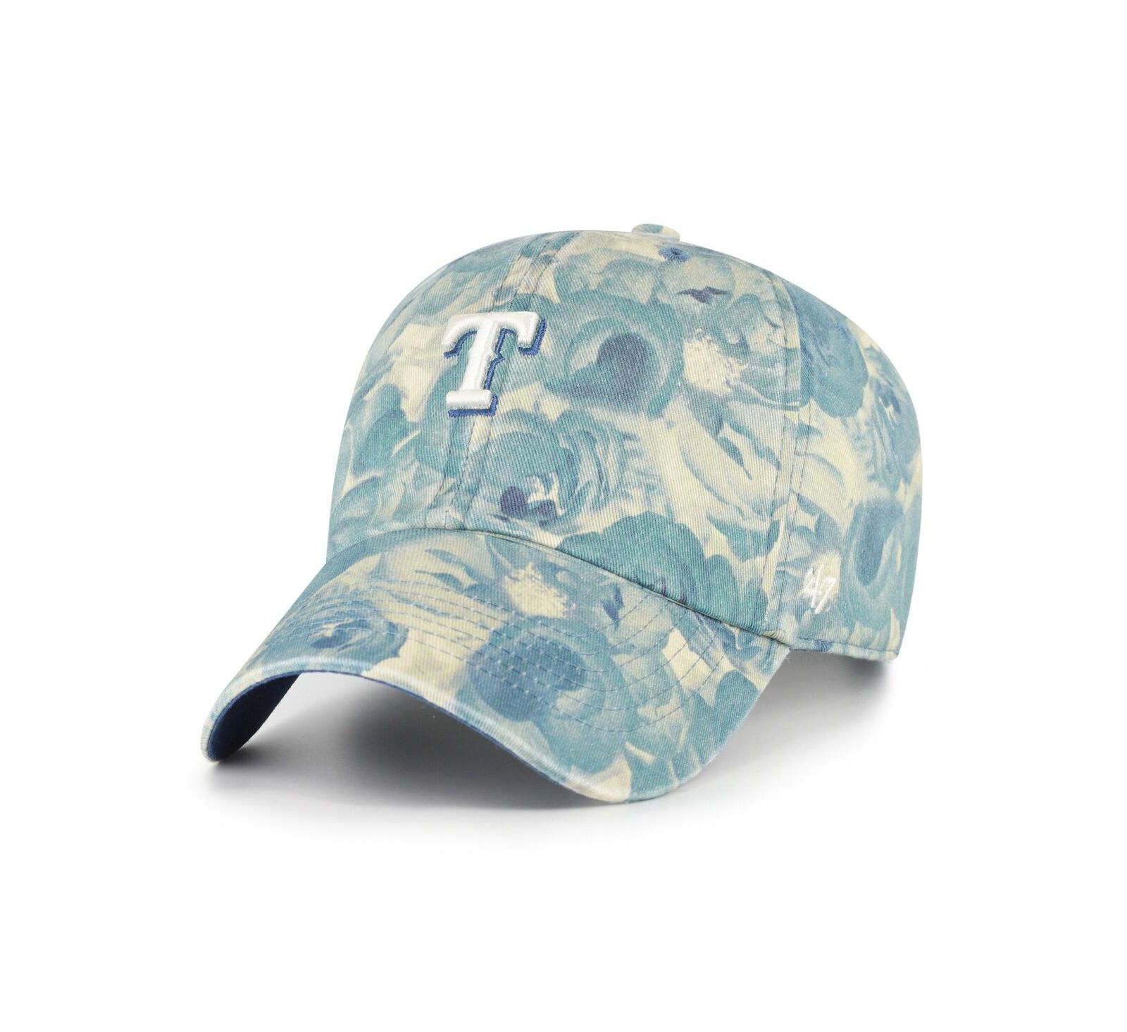 Женская кепка '47 Brand Blue Texas Rangers Gardenia Clean Up Adjustable
