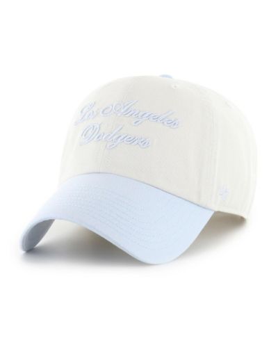 '47 Brand Women's White/Light Blue Los Angeles Dodgers Gelato Two-Tone Clean Up Adjustable Hat