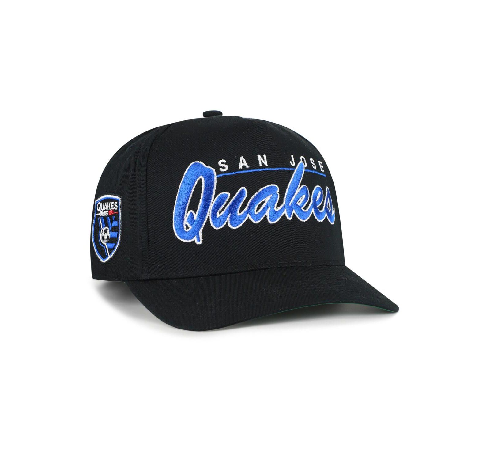 '47 Brand Men's Black San Jose Earthquakes Brush Mark Hitch Adjustable Hat