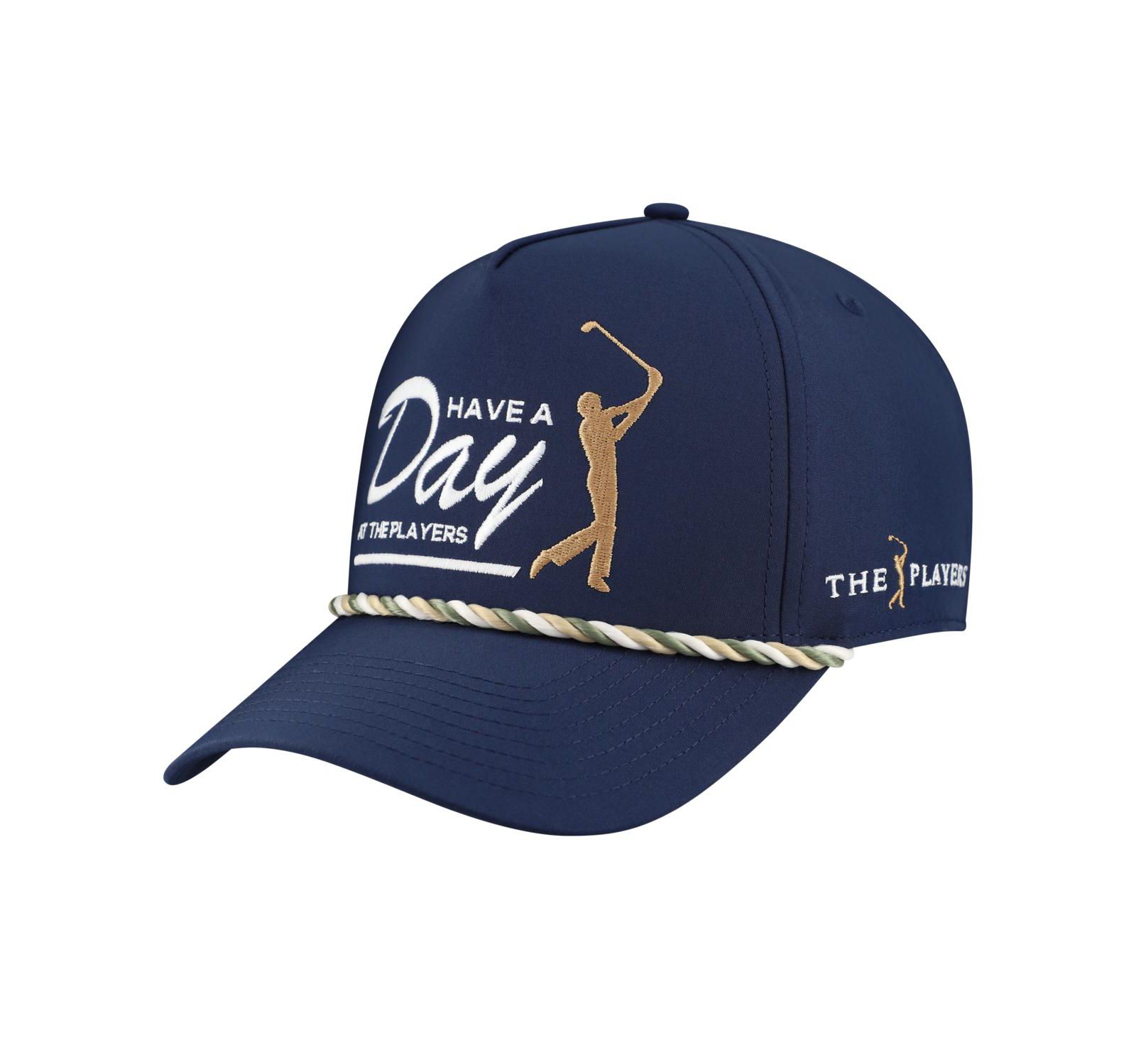 Breezy Golf Men's Navy THE PLAYERS Retro Rope Have A Day Adjustable Hat