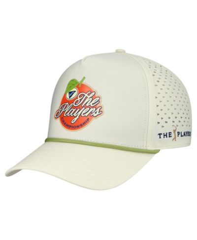 Breezy Golf Men's Cream THE PLAYERS Orange Performance Adjustable Hat