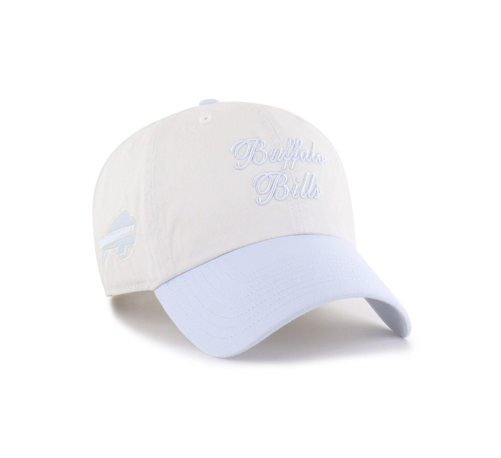 Женская белая кепка '47 Brand Buffalo Bills Gelato Two-Tone Clean Up Adjustable