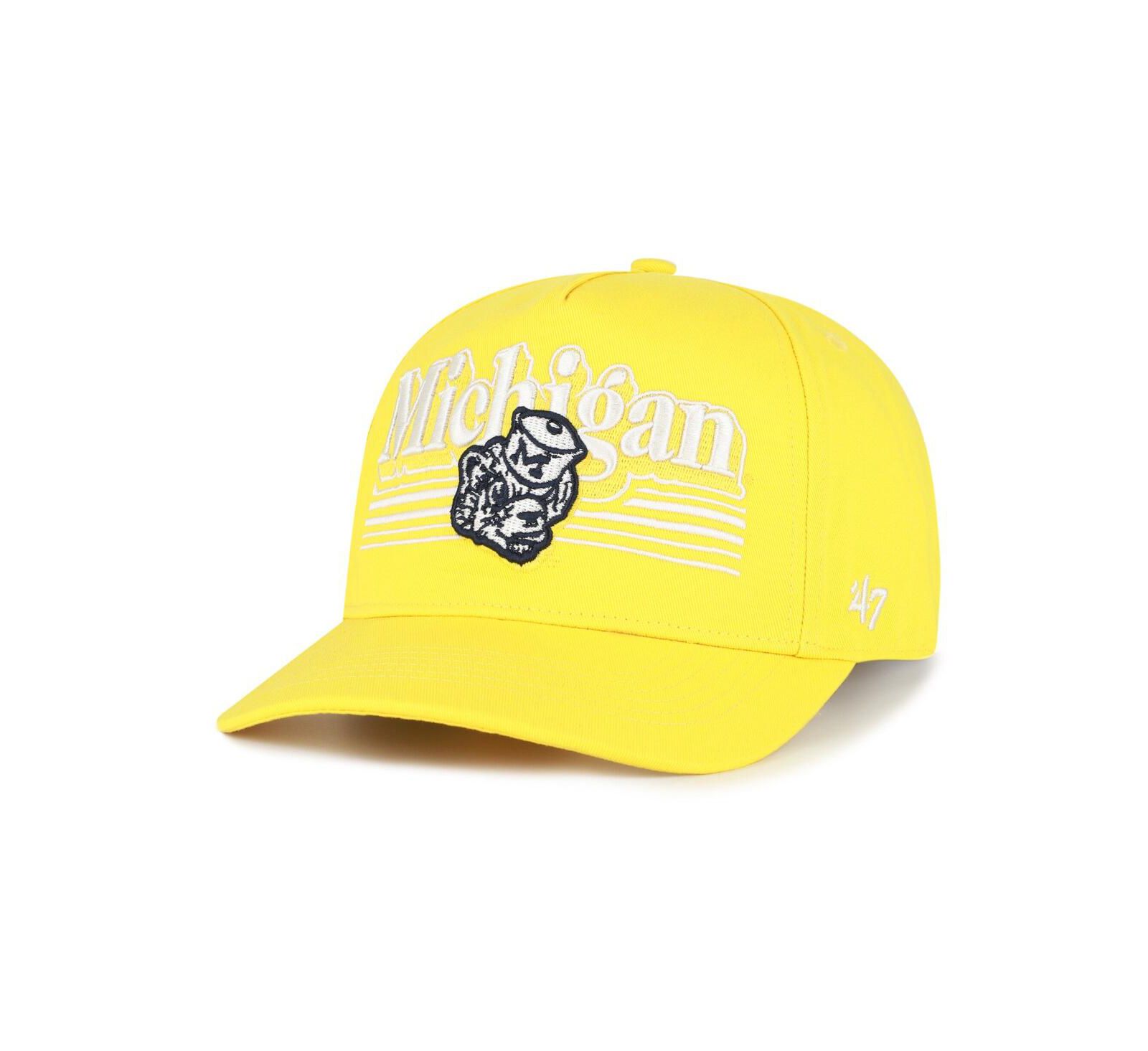 '47 Brand Men's Maize Michigan Wolverines Script Fade Hitch Adjustable Hat