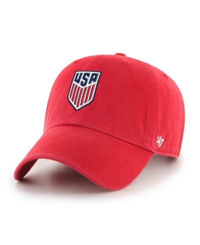 Мужская кепка '47 Brand Red USMNT Crest Clean Up Adjustable