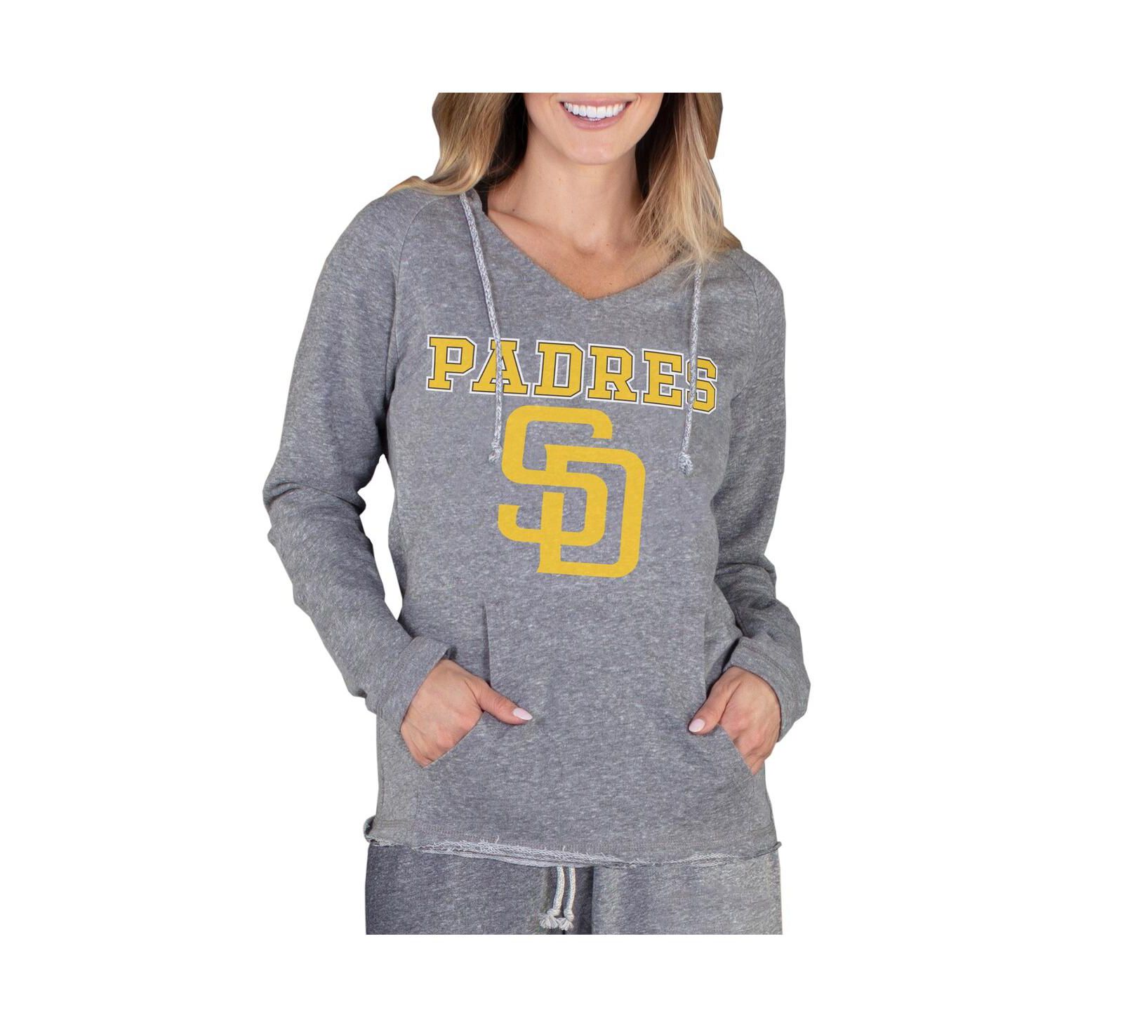 Concepts Sport Женский худи с длинным рукавом San Diego Padres Gray
