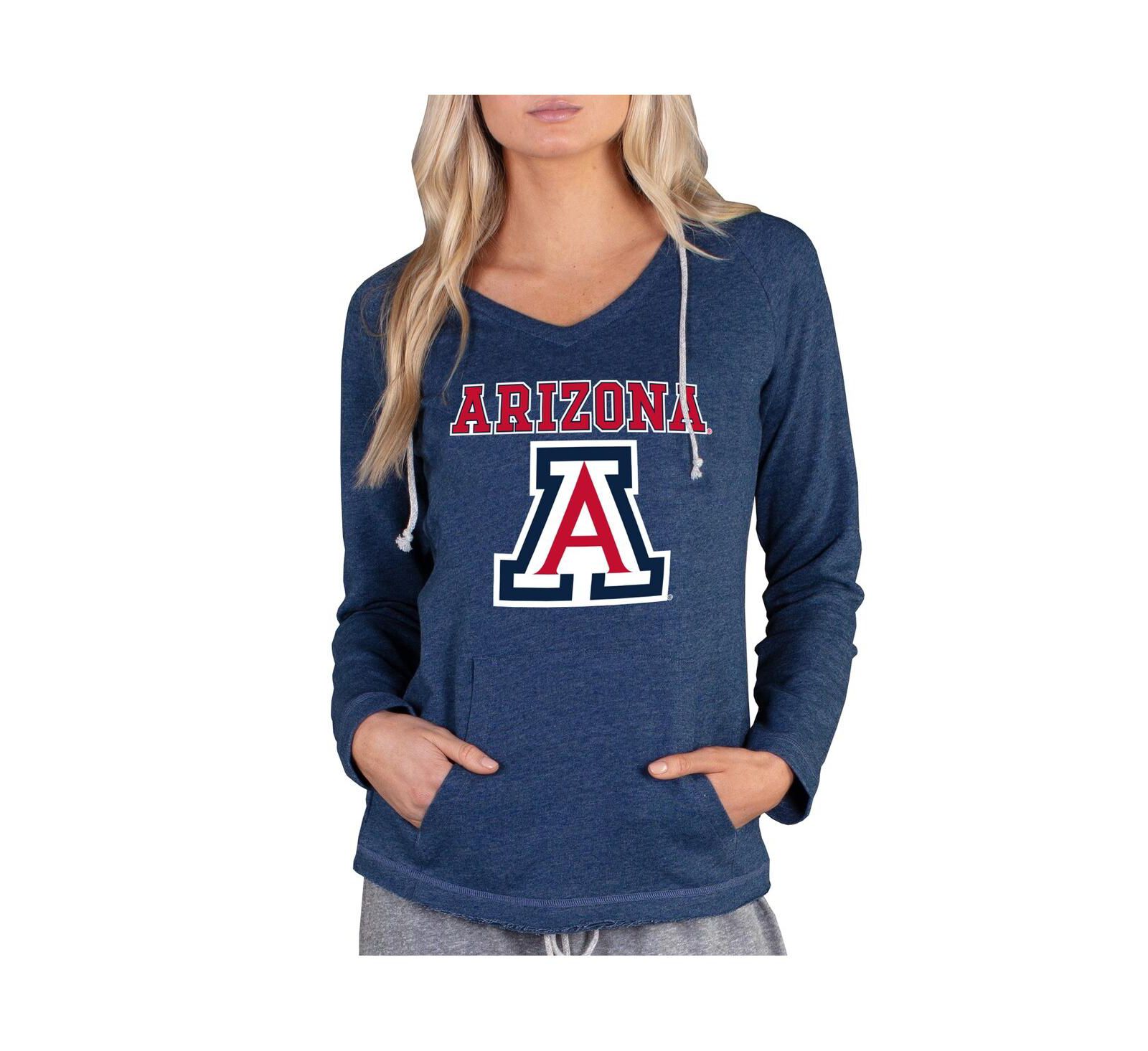 Худи Concepts Sport Women's Navy Arizona Wildcats Mainstream Lightweight Terry Pullover