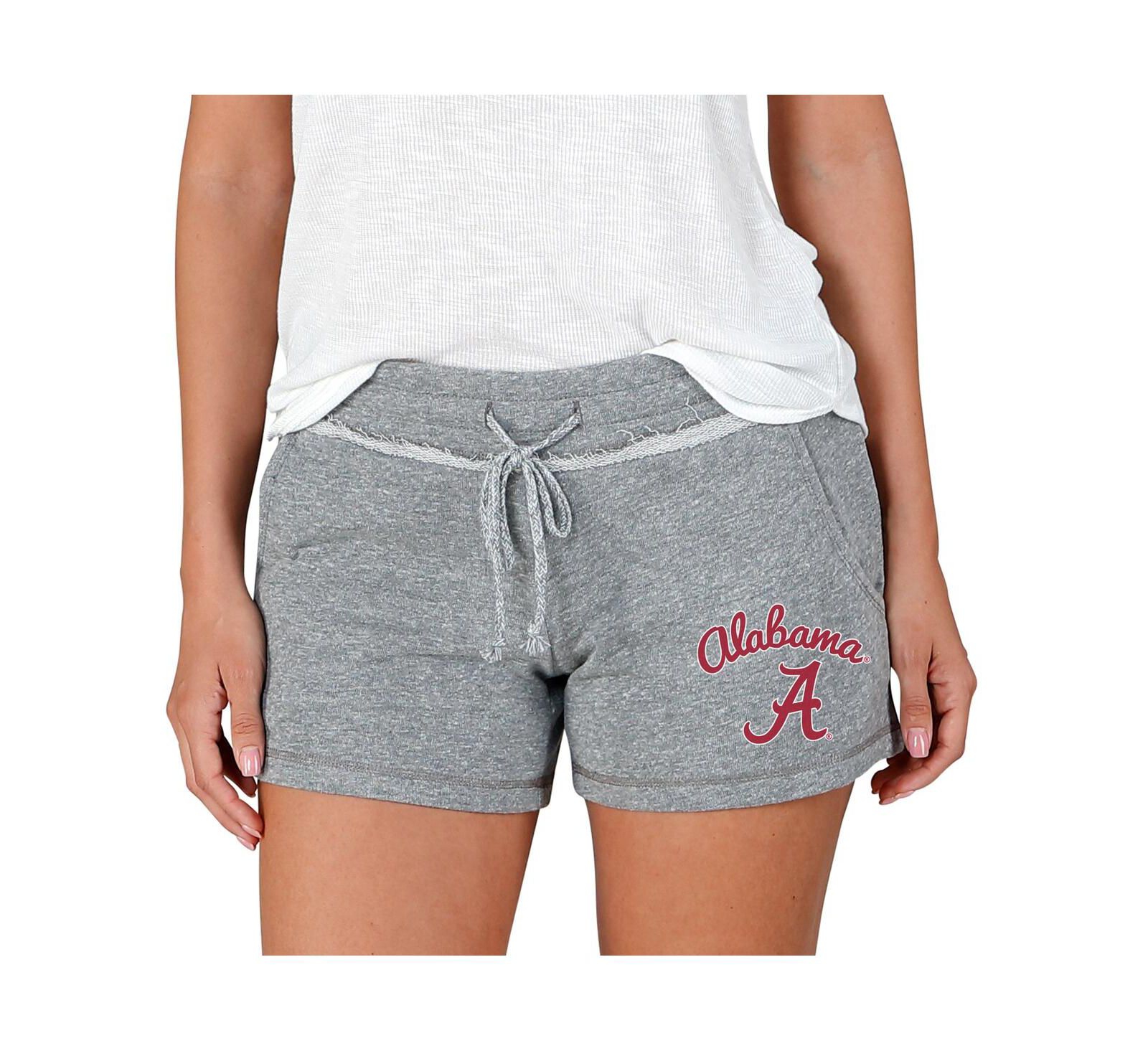 Concepts Sport Women's Gray Alabama Crimson Tide Mainstream Terry Shorts