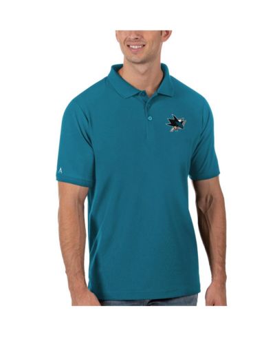Antigua Men's Teal San Jose Sharks Legacy Pique Polo Shirt