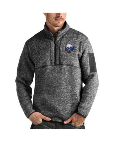 Мужская ветровка Antigua Half-Zip Pullover в сером цвете Heather Gray Buffalo Sabres