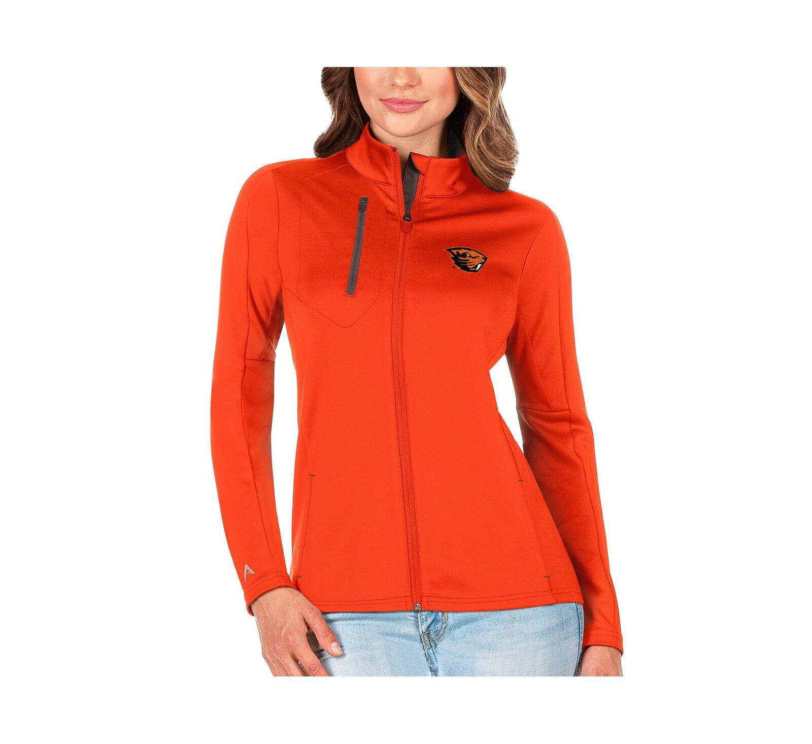 Antigua Женская куртка Full-Zip Orange/Graphite Oregon State Beavers Generation