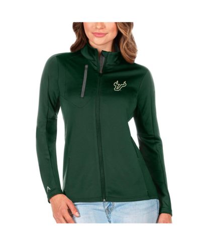 Antigua Women's Green/Graphite South Florida Bulls Generation Full-Zip Jacket