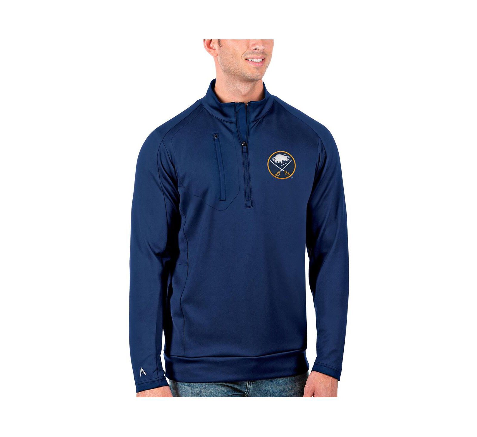 Мужская куртка Antigua Royal Buffalo Sabres Generation Quarter-Zip Pullover