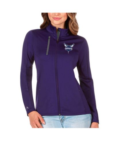 Antigua Women's Purple Charlotte Hornets Generation Full-Zip Jacket
