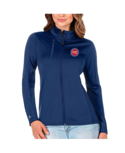 Antigua Women's Blue Detroit Pistons Generation Full-Zip Jacket