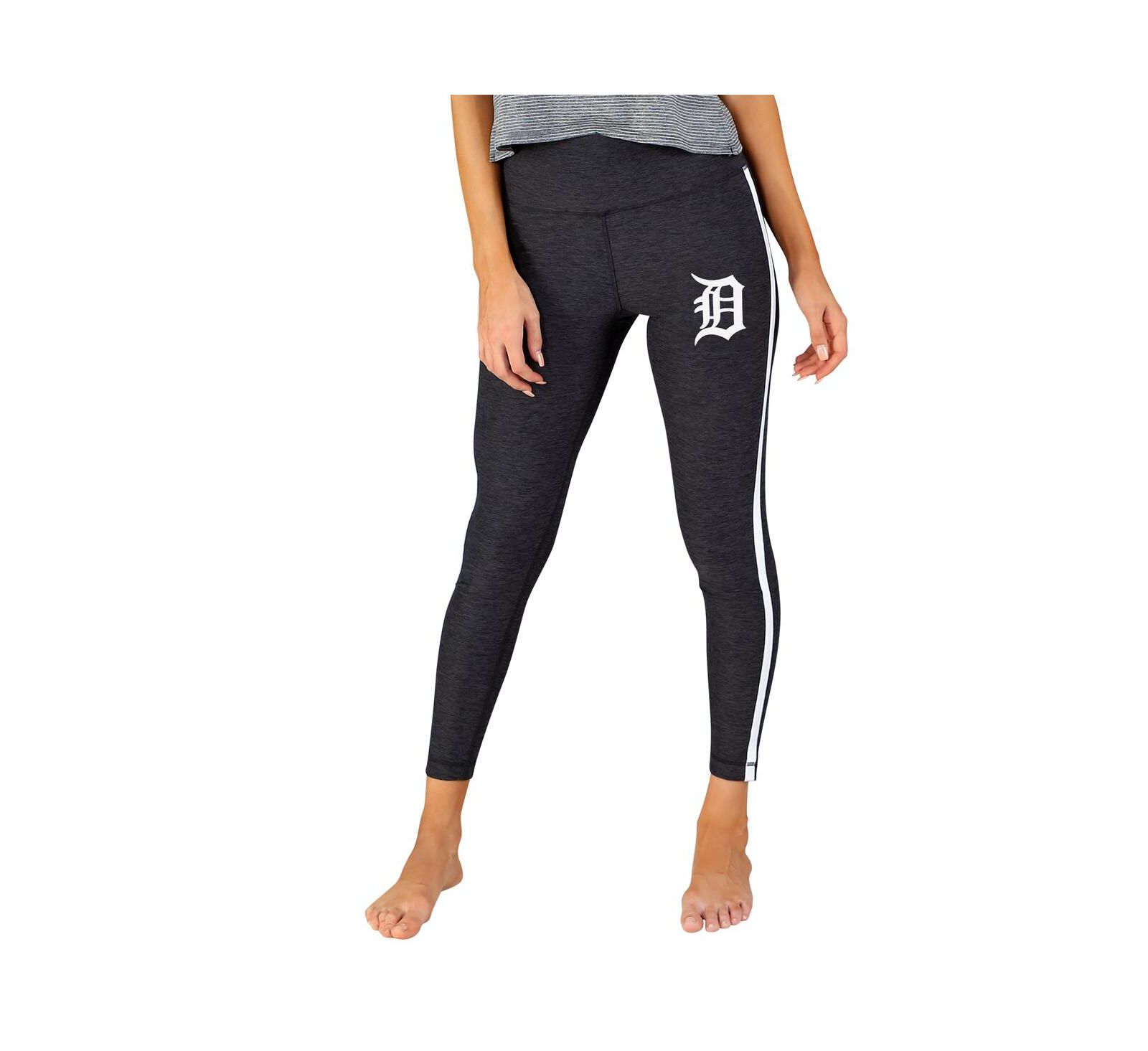 Concepts Sport Women's Charcoal/White Detroit Tigers Centerline Knit Leggings