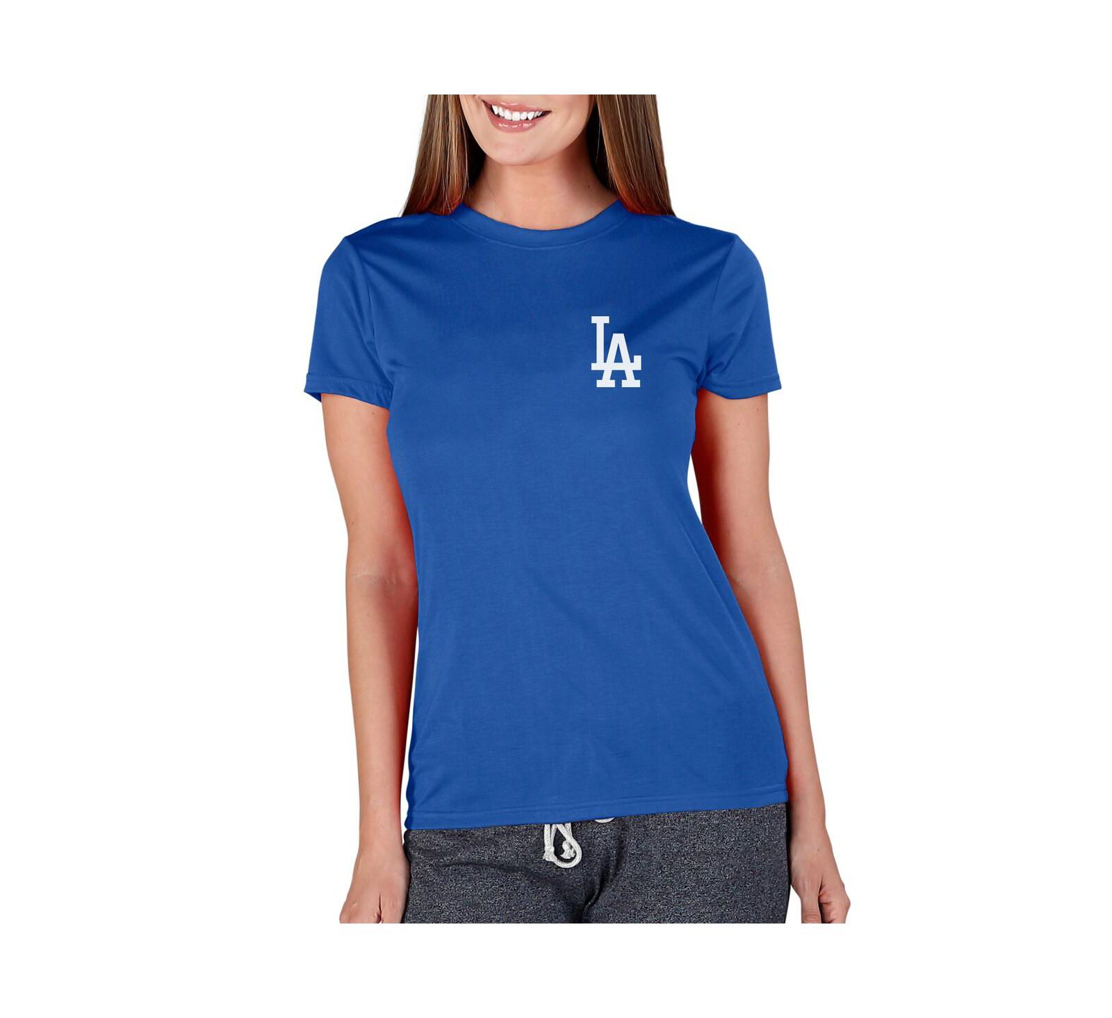Женский трикотажный топ Concepts Sport Royal Los Angeles Dodgers Marathon