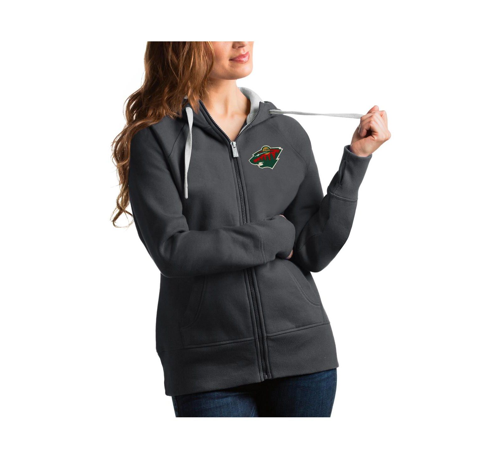 Женское худи Antigua Minnesota Wild Victory с полной молнией