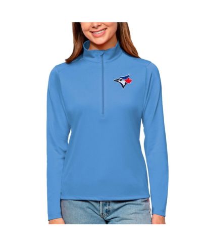Женский пуловер Antigua Toronto Blue Jays, светло-голубой, на молнии