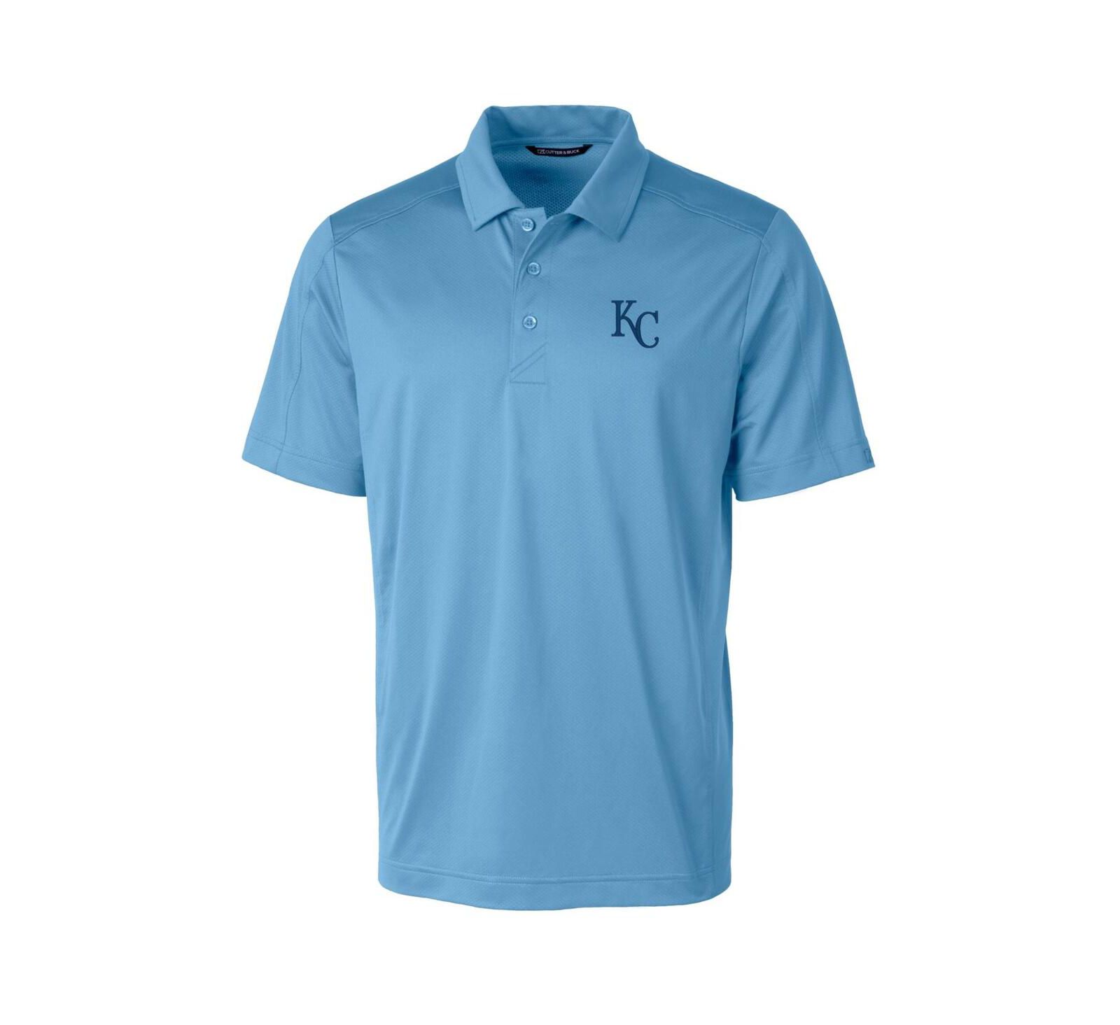 Cutter & Buck Men's Light Blue Kansas City Royals Big & Tall Prospect Textured Stretch Polo Shirt
