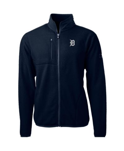 Мужская куртка Cutter & Buck Detroit Tigers Cascade Eco Sherpa Fleece Full-Zip Navy