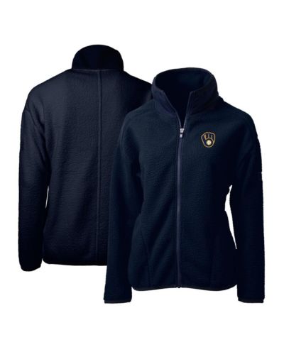 Cutter & Buck Женский темно-синий флисовый куртка-молния Cascade Eco Sherpa